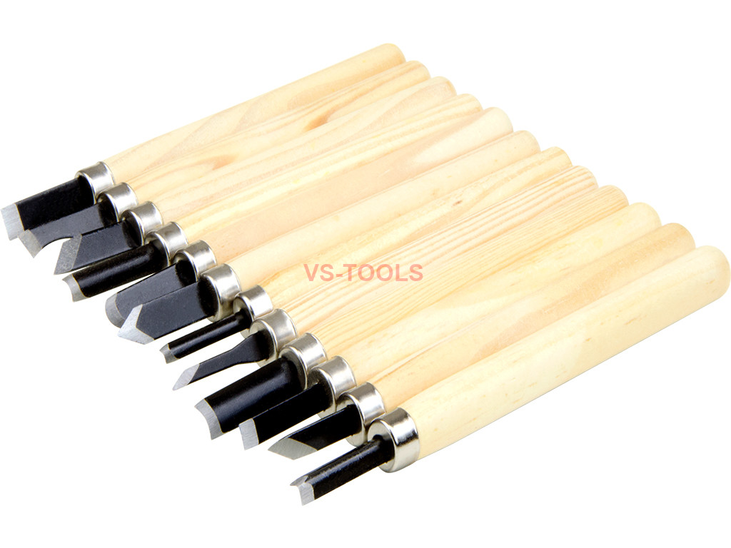 12pc Set Carbon Steel Cutting Wood Carving Tools Knife Chisel